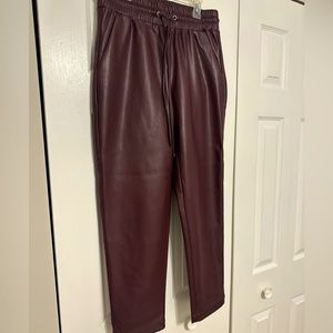 Loft faux leather pants